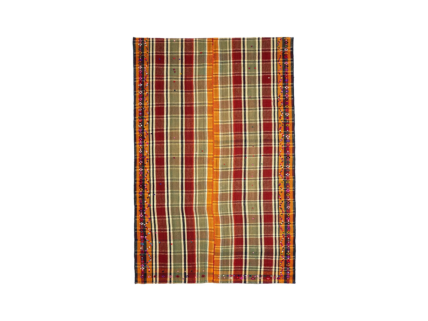 Tapis de laine 166x261 orange Jajim