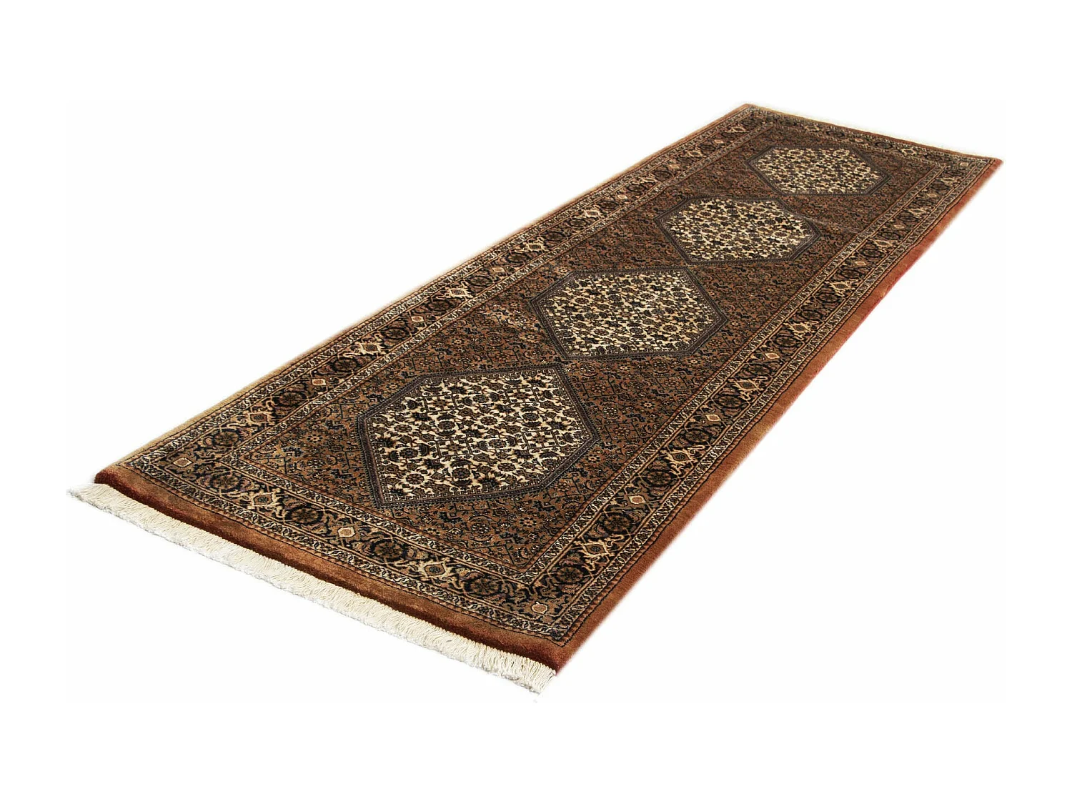 Tapis de couloir en laine 86x286 brun Bidjar