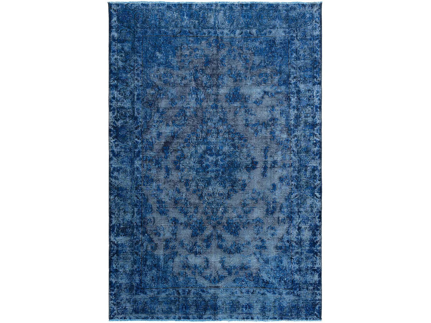 Wollteppich 192x285 Blau Vintage Royal