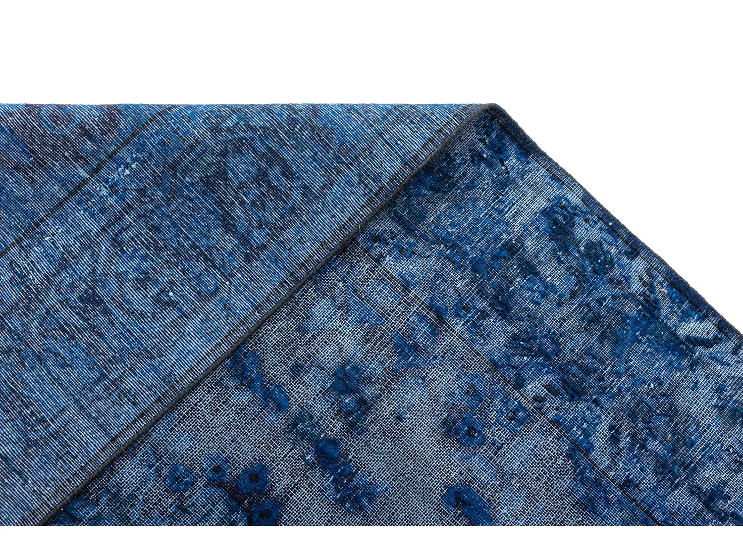 Wollteppich 192x285 Blau Vintage Royal