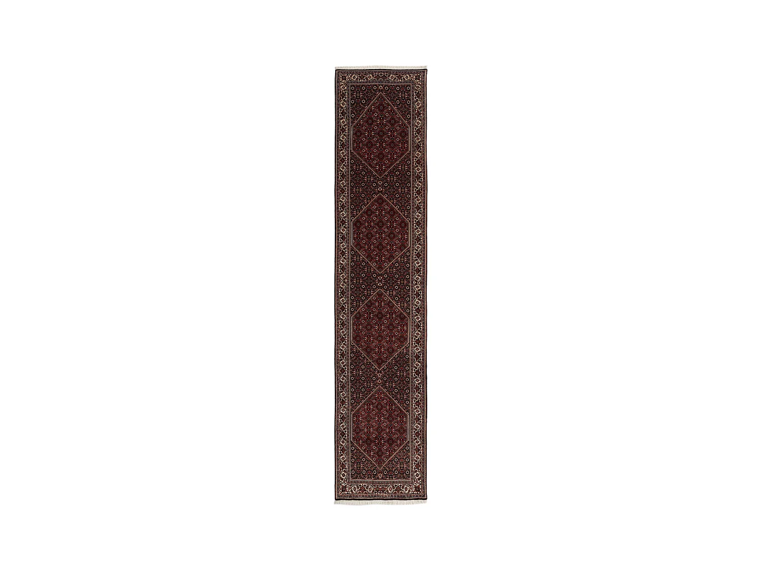 Tapis de couloir en laine 85x409 rouge Bidjar