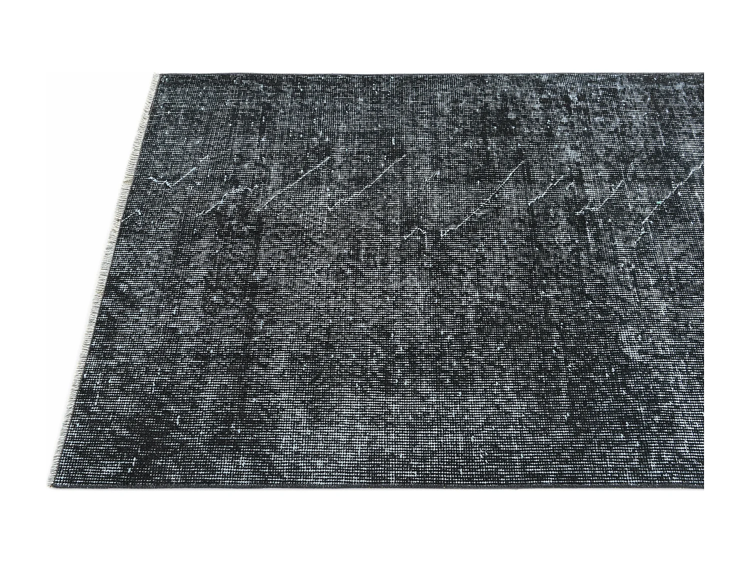 Tapis de laine 84x193 noir Ultra Vintage