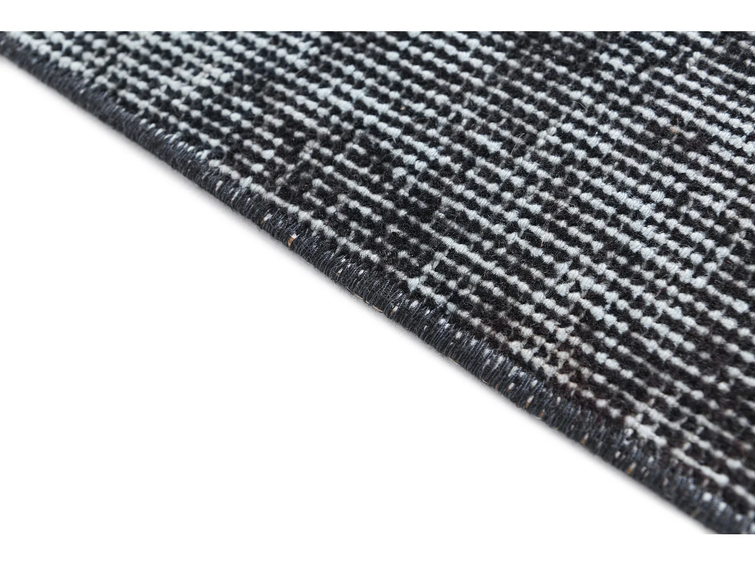 Tapis de laine 84x193 noir Ultra Vintage