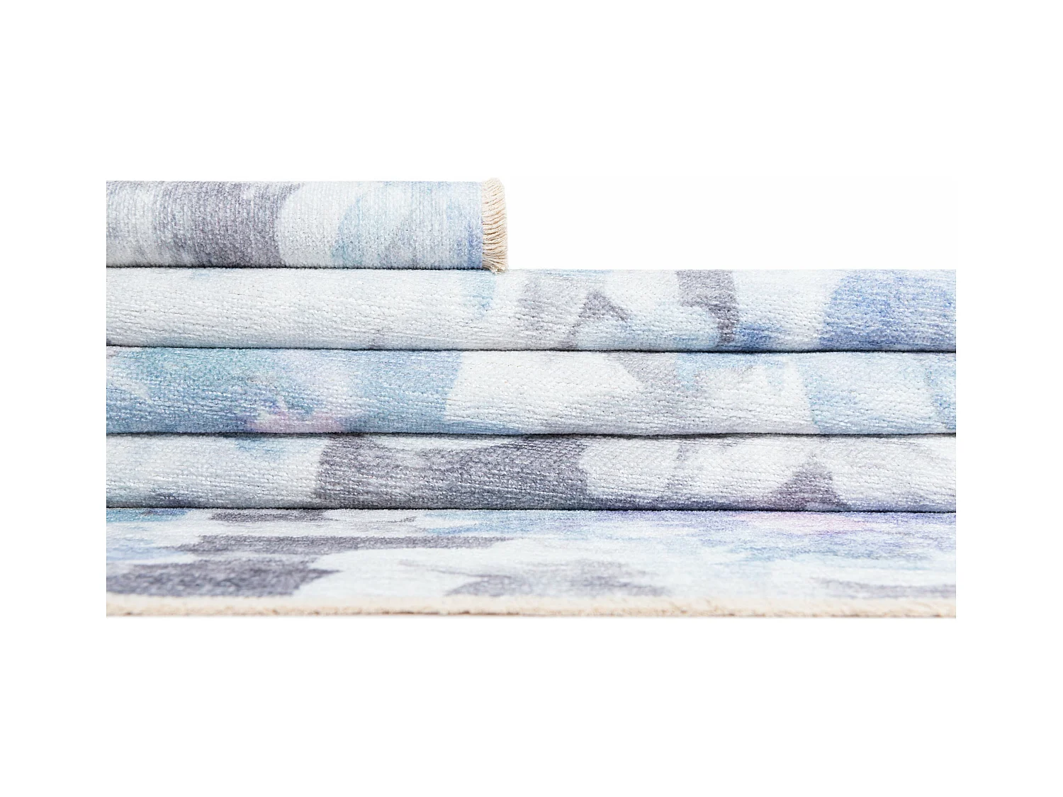 Läufer-Wollteppich 78x447 Beige Kaizar