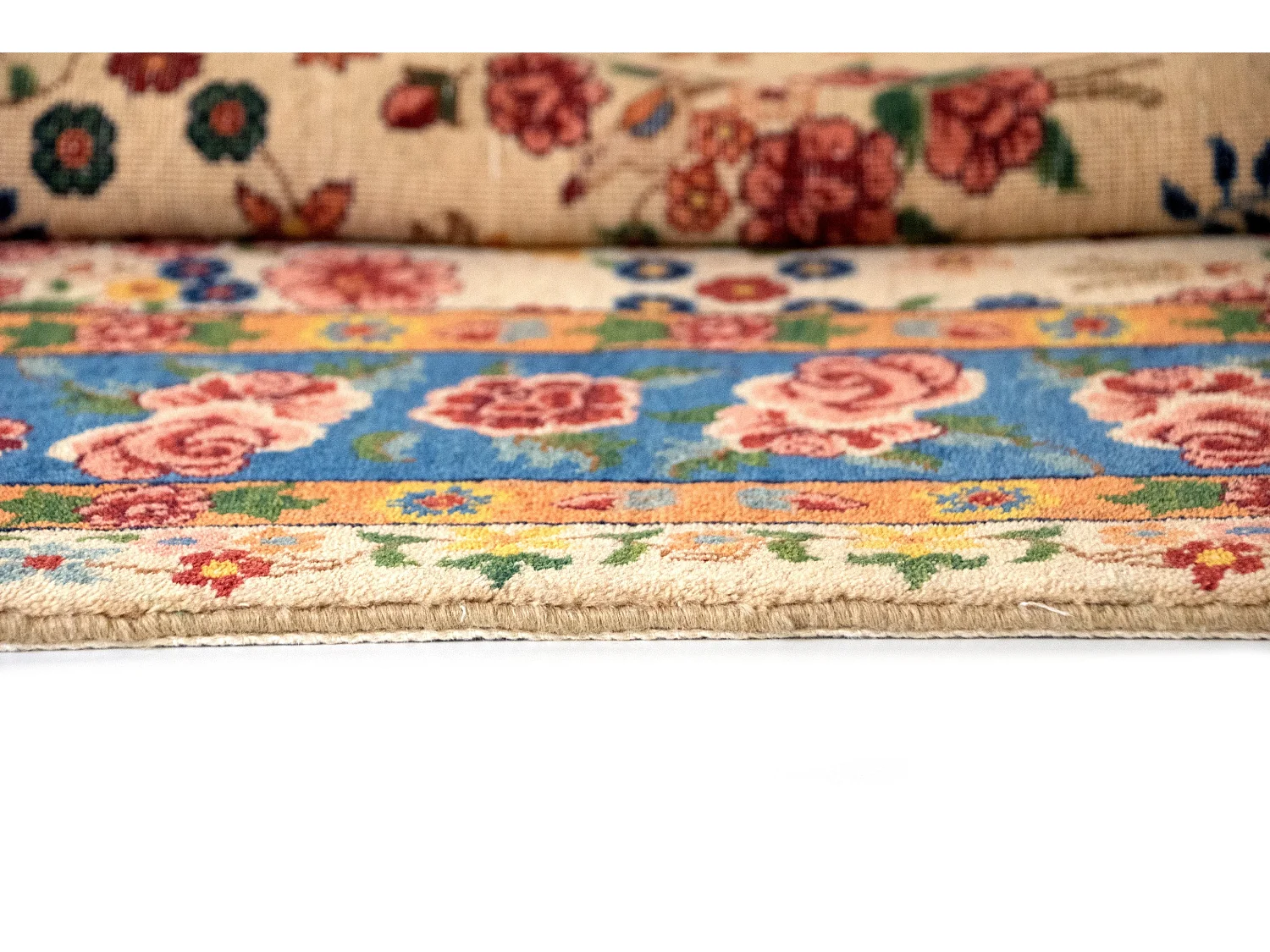 Tapis de laine 167x185 beige Kashkuli