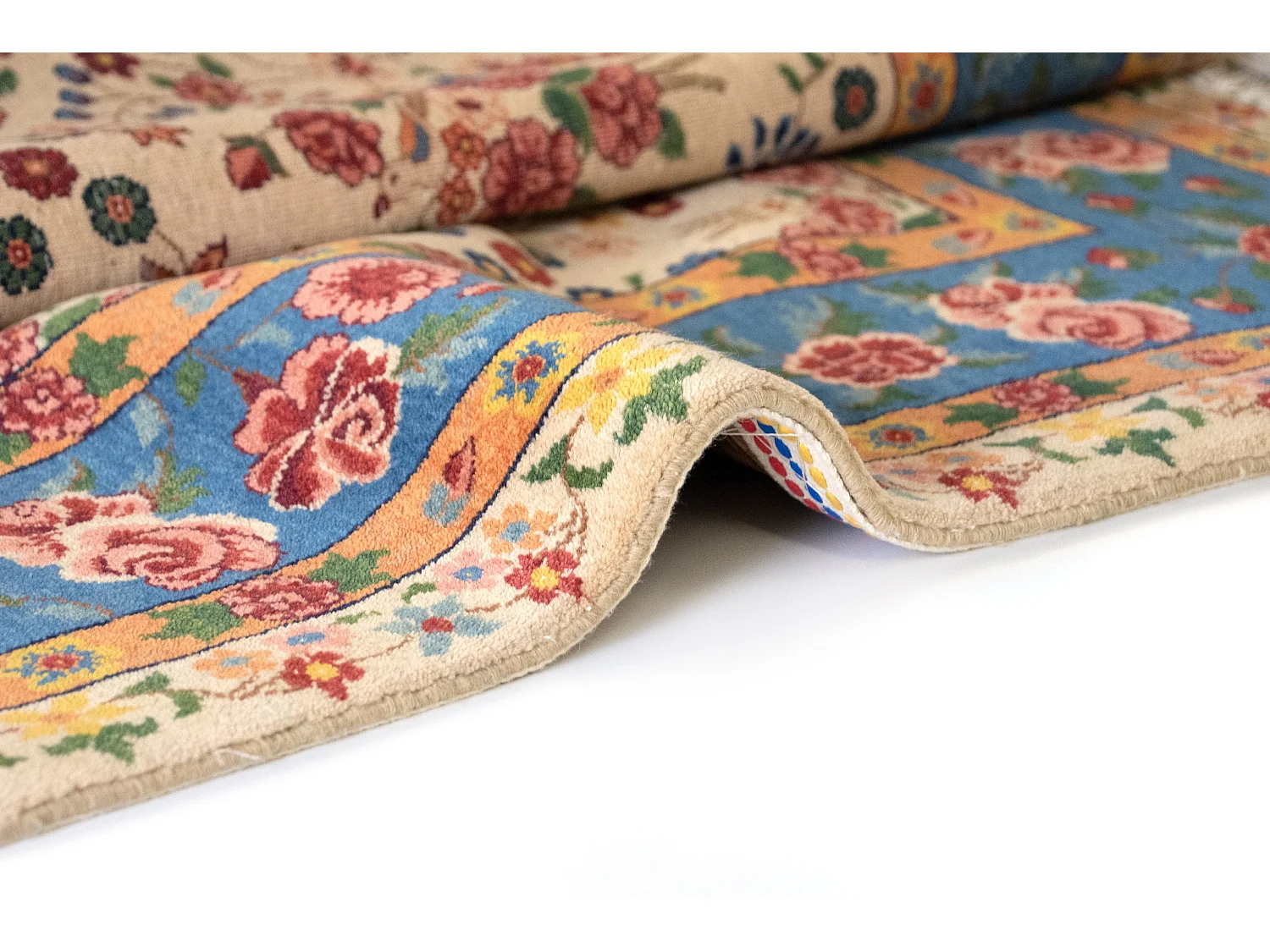 Tapis de laine 167x185 beige Kashkuli