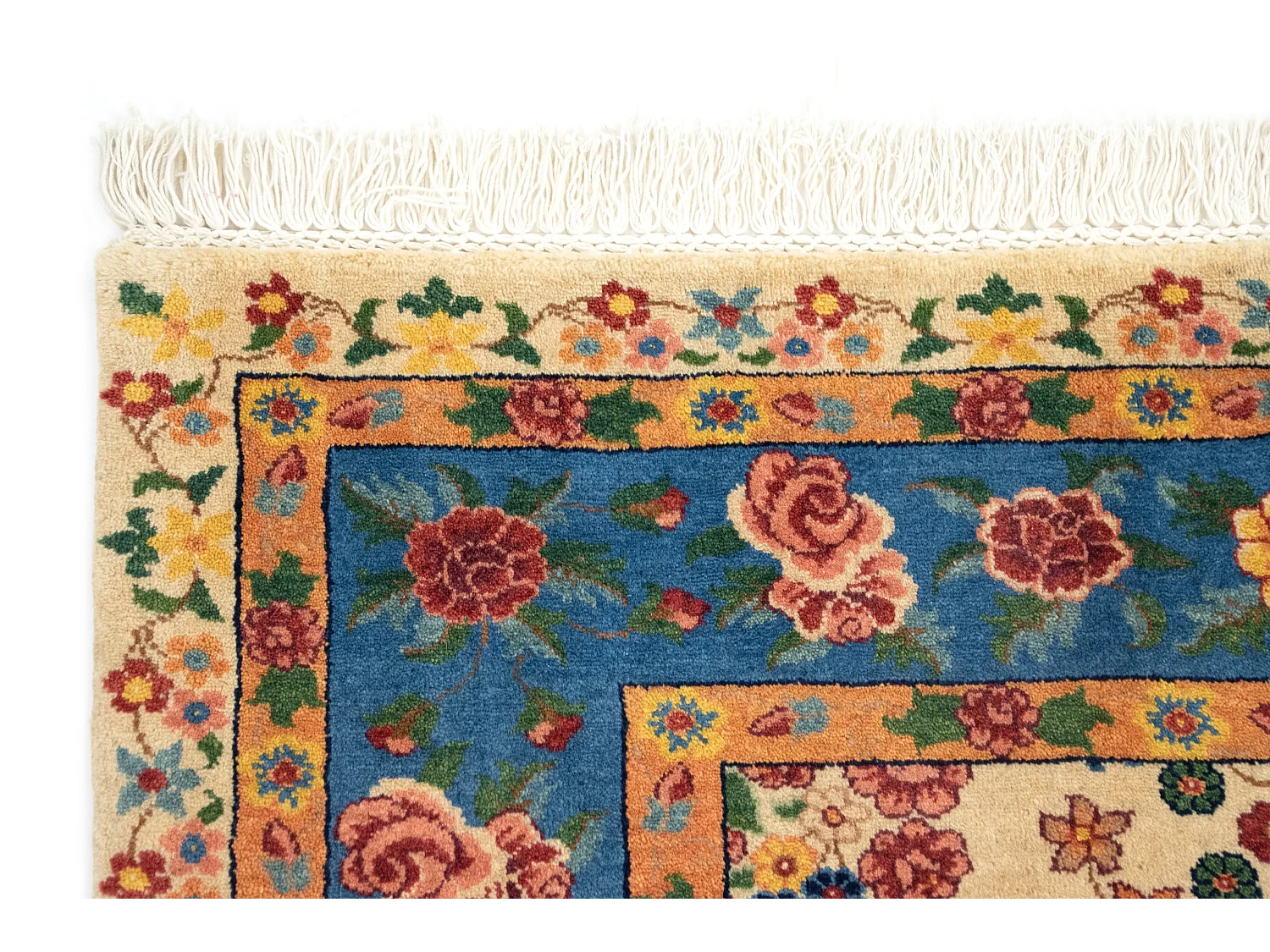 Tapis de laine 167x185 beige Kashkuli