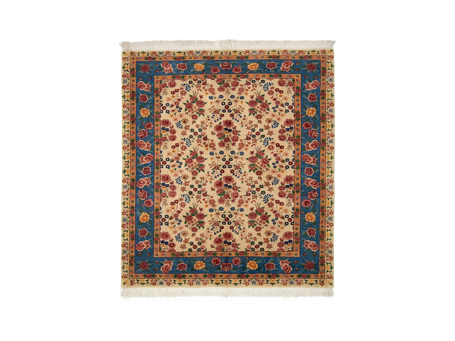 Wollteppich 167x185 Beige Kashkuli