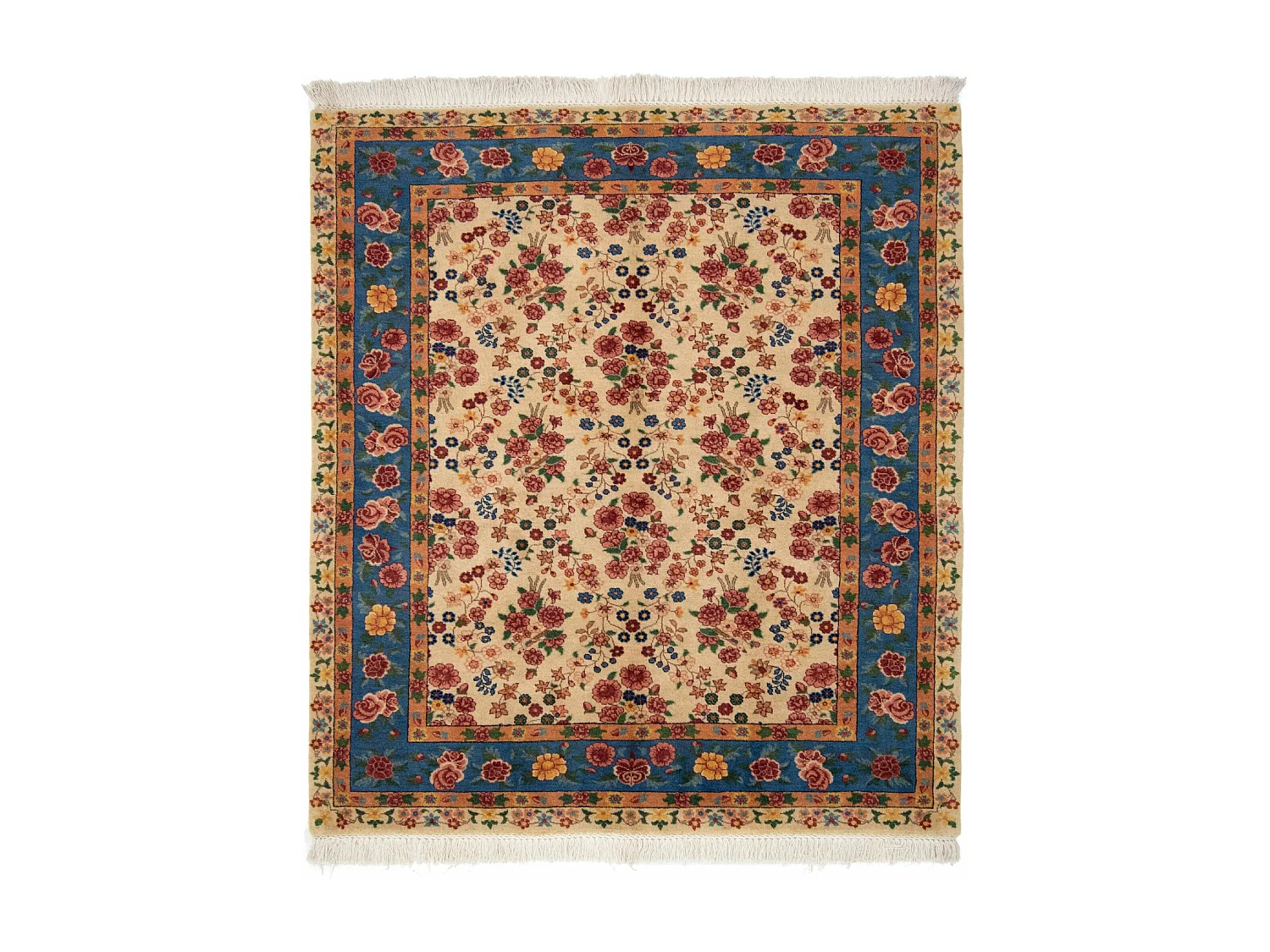 Tapis de laine 167x185 beige Kashkuli