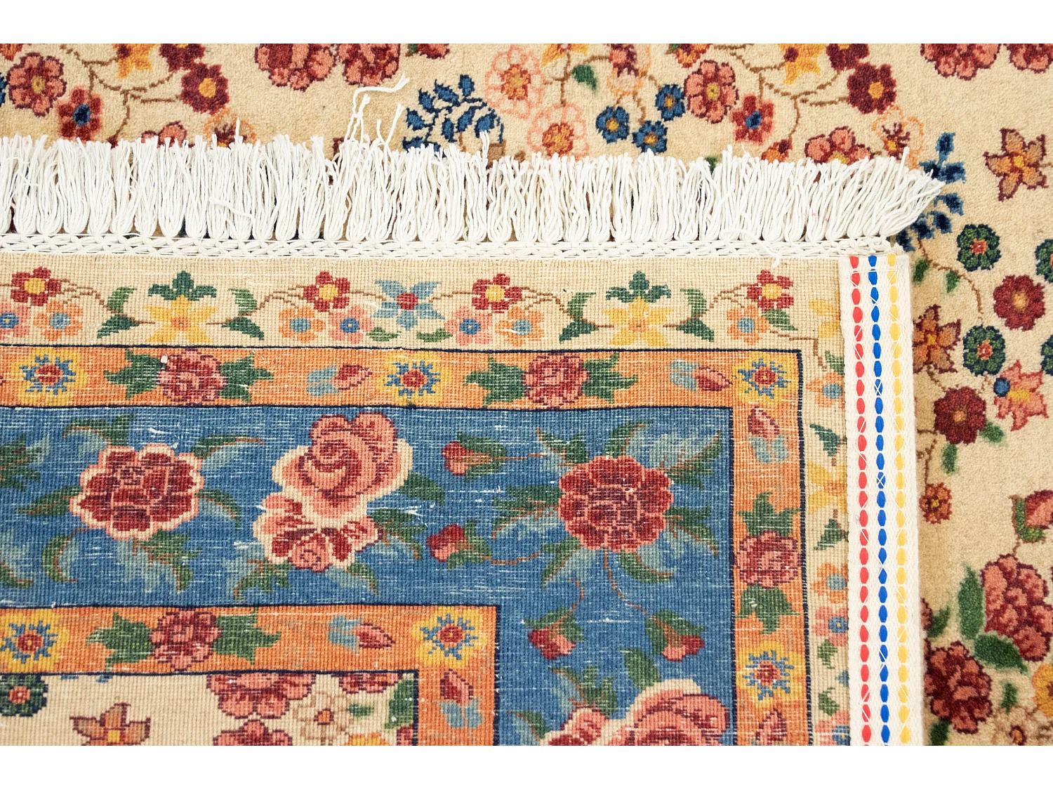 Tapis de laine 167x185 beige Kashkuli