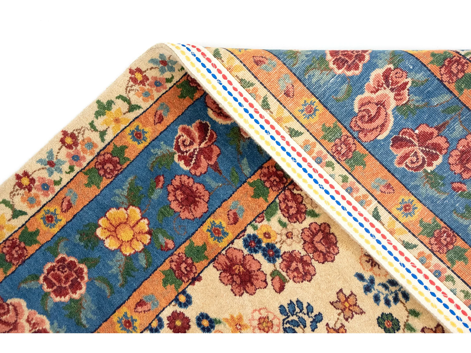 Tapis de laine 167x185 beige Kashkuli