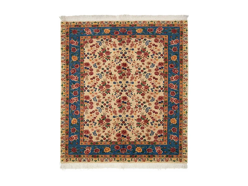 Tapis de laine 167x185 beige Kashkuli