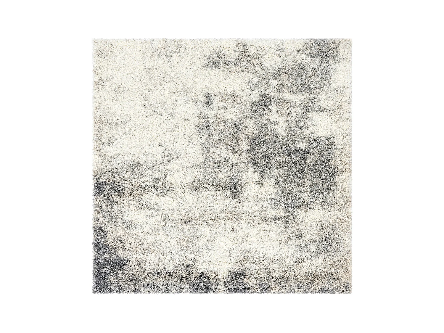 Hoogpolig tapijt 240x240 Beige - Grijs Lachen Haze