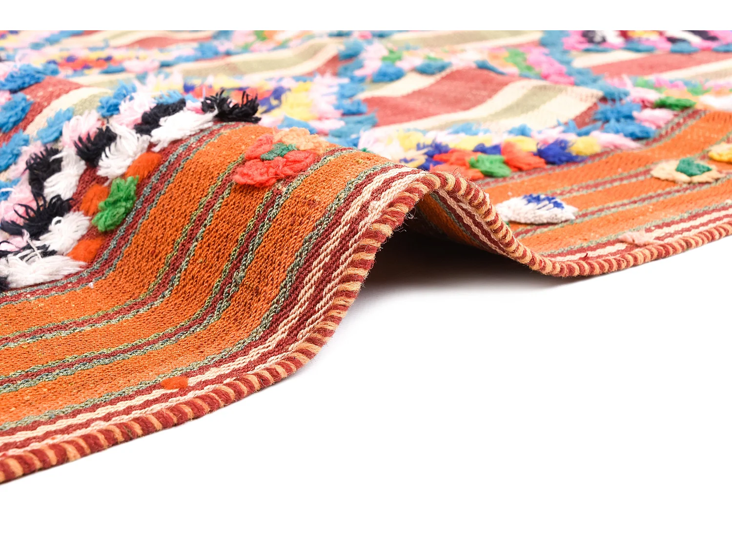 Wollteppich 125x368 Orange Jajim