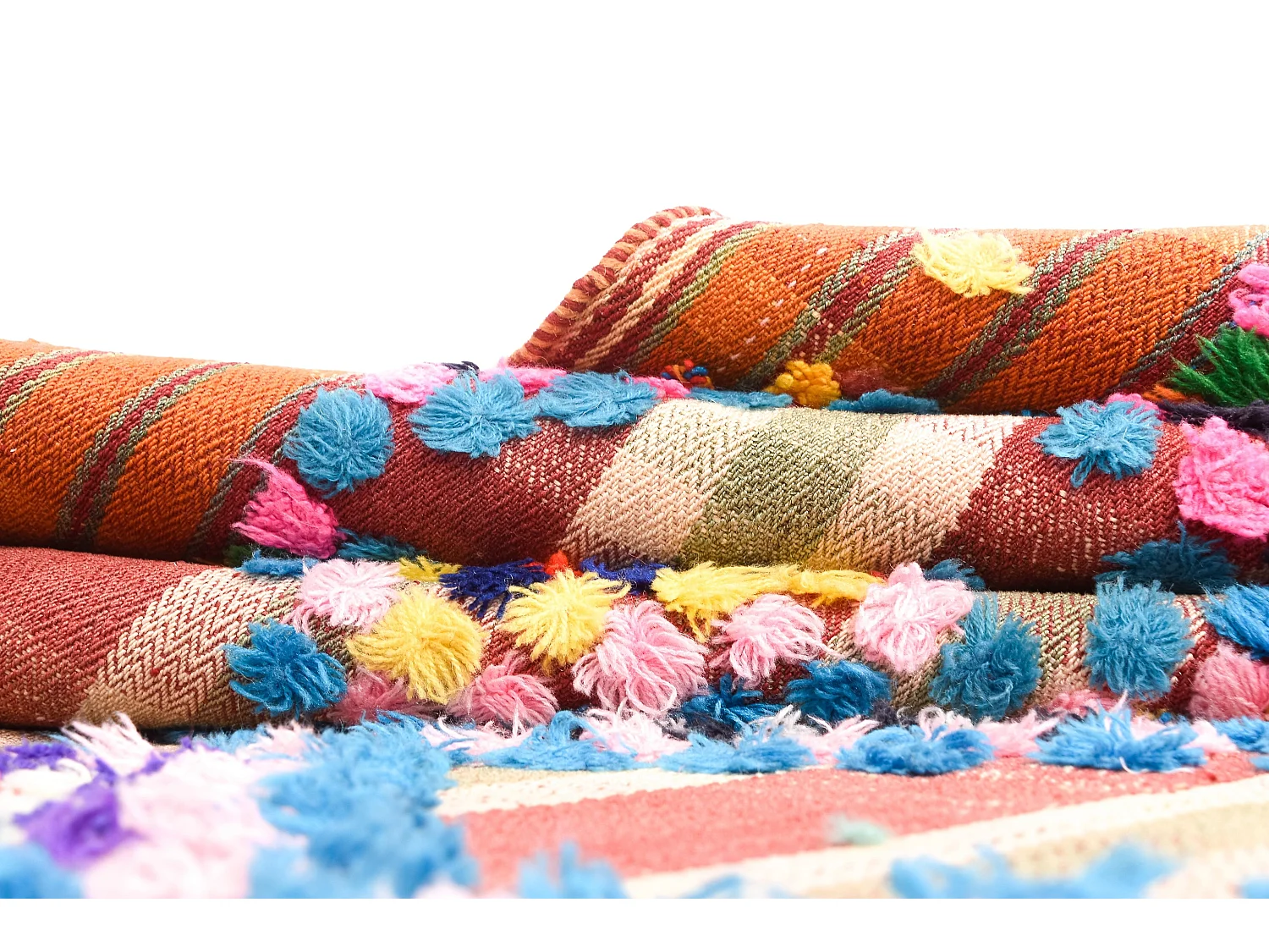 Wollteppich 125x368 Orange Jajim