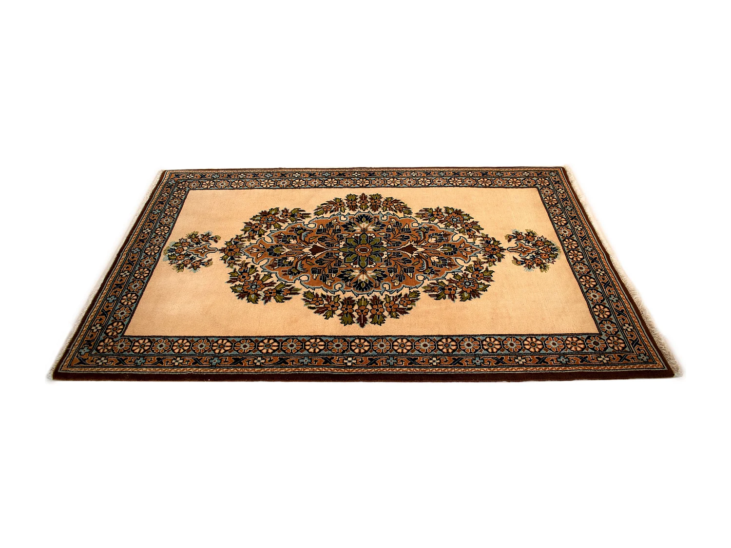 Tappeto in lana 75x118 beige Ghom