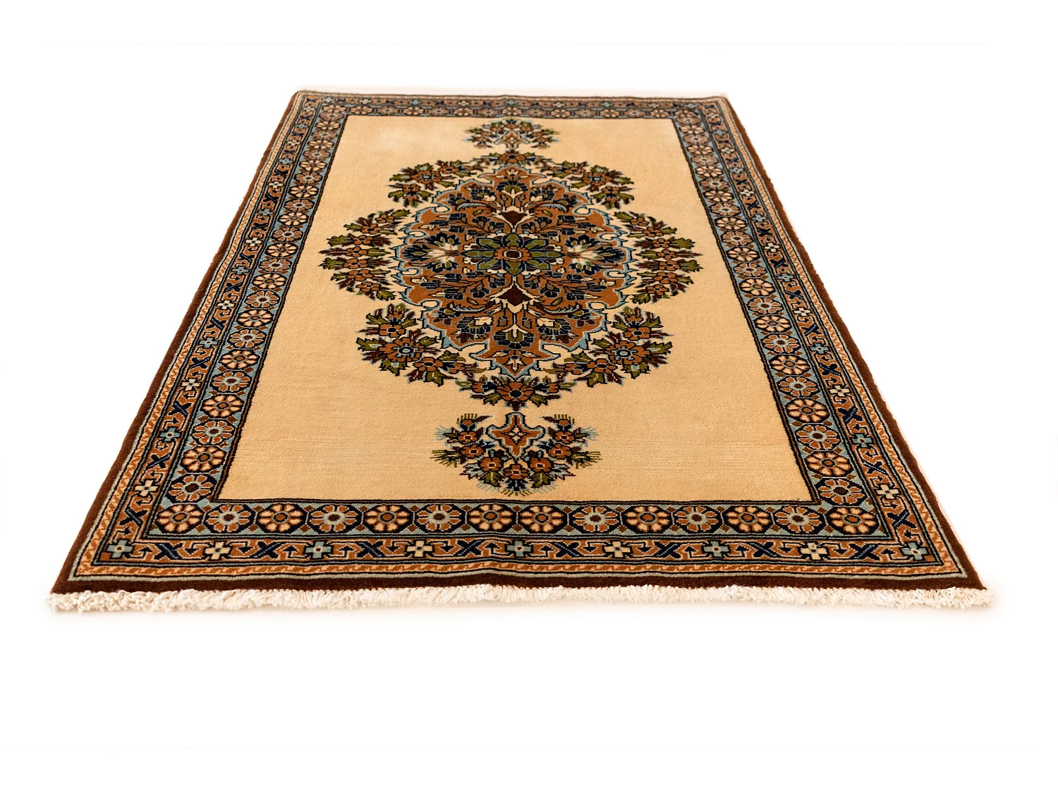 Tappeto in lana 75x118 beige Ghom