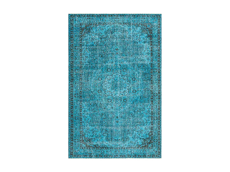 Tapis de laine 170x267 Bleu Ultra Vintage