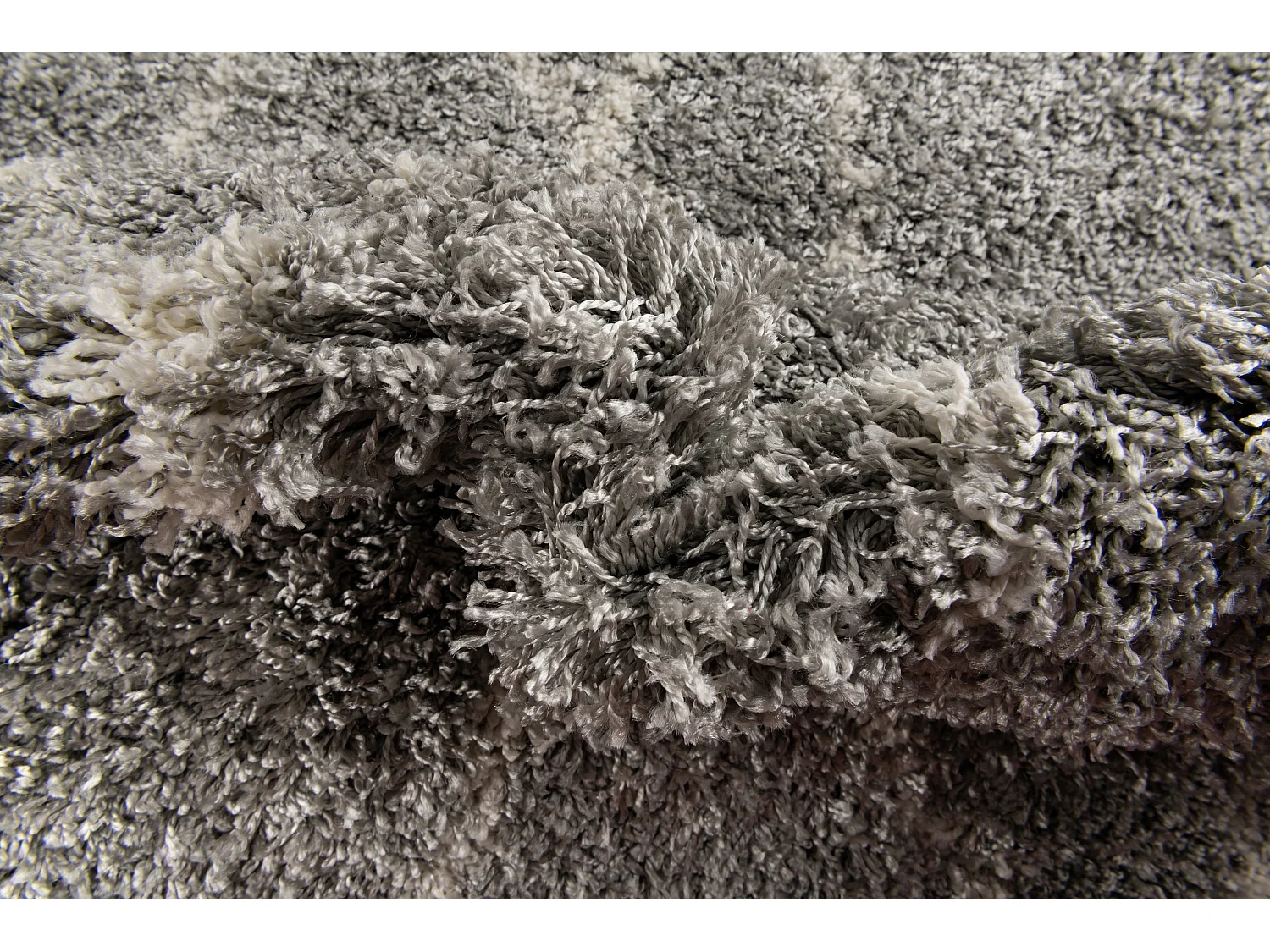 Hochflorteppich 240x240 Grau Lachen Fence