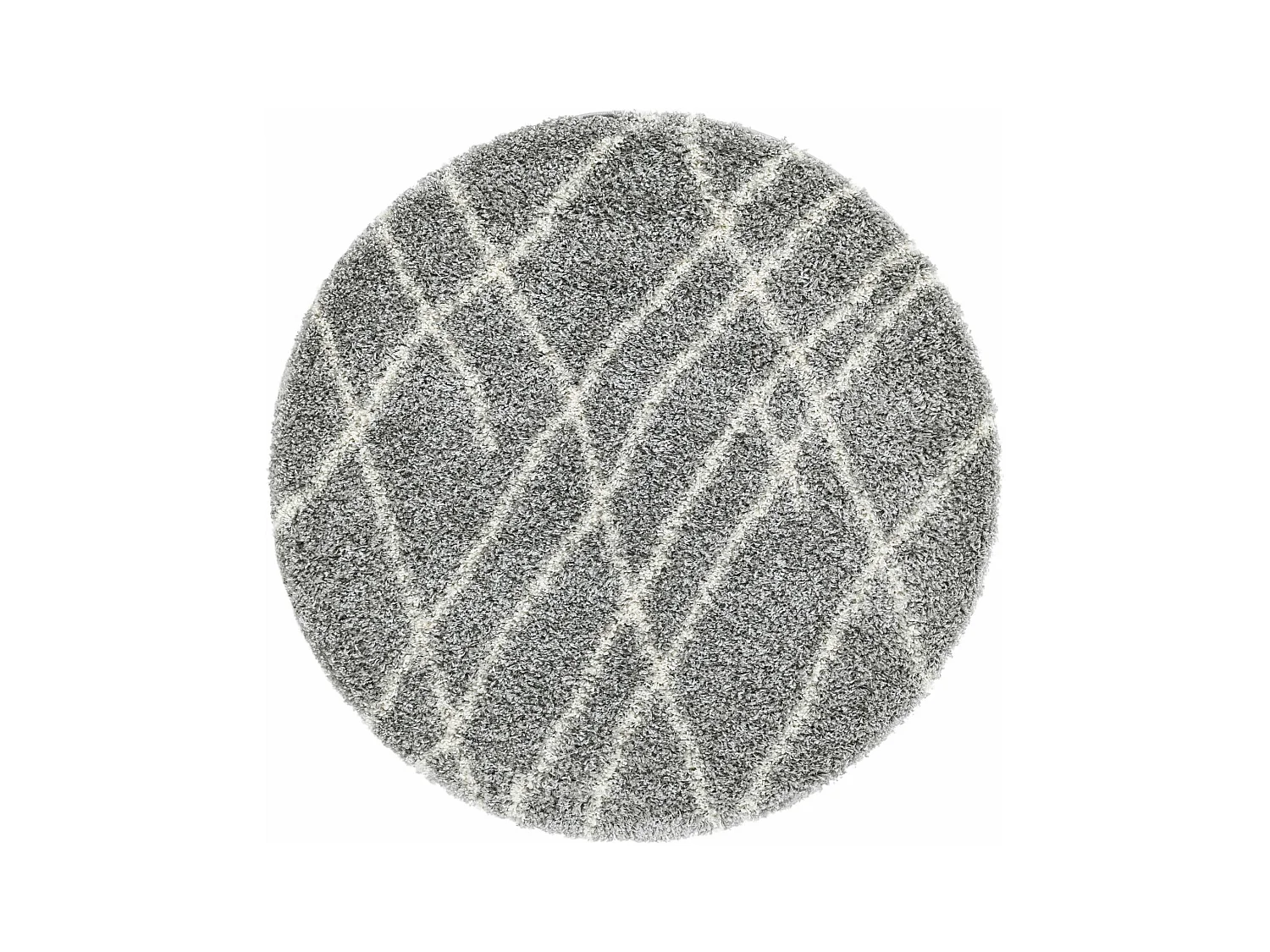 Tapis shaggy 240x240 gris Lachen Fence