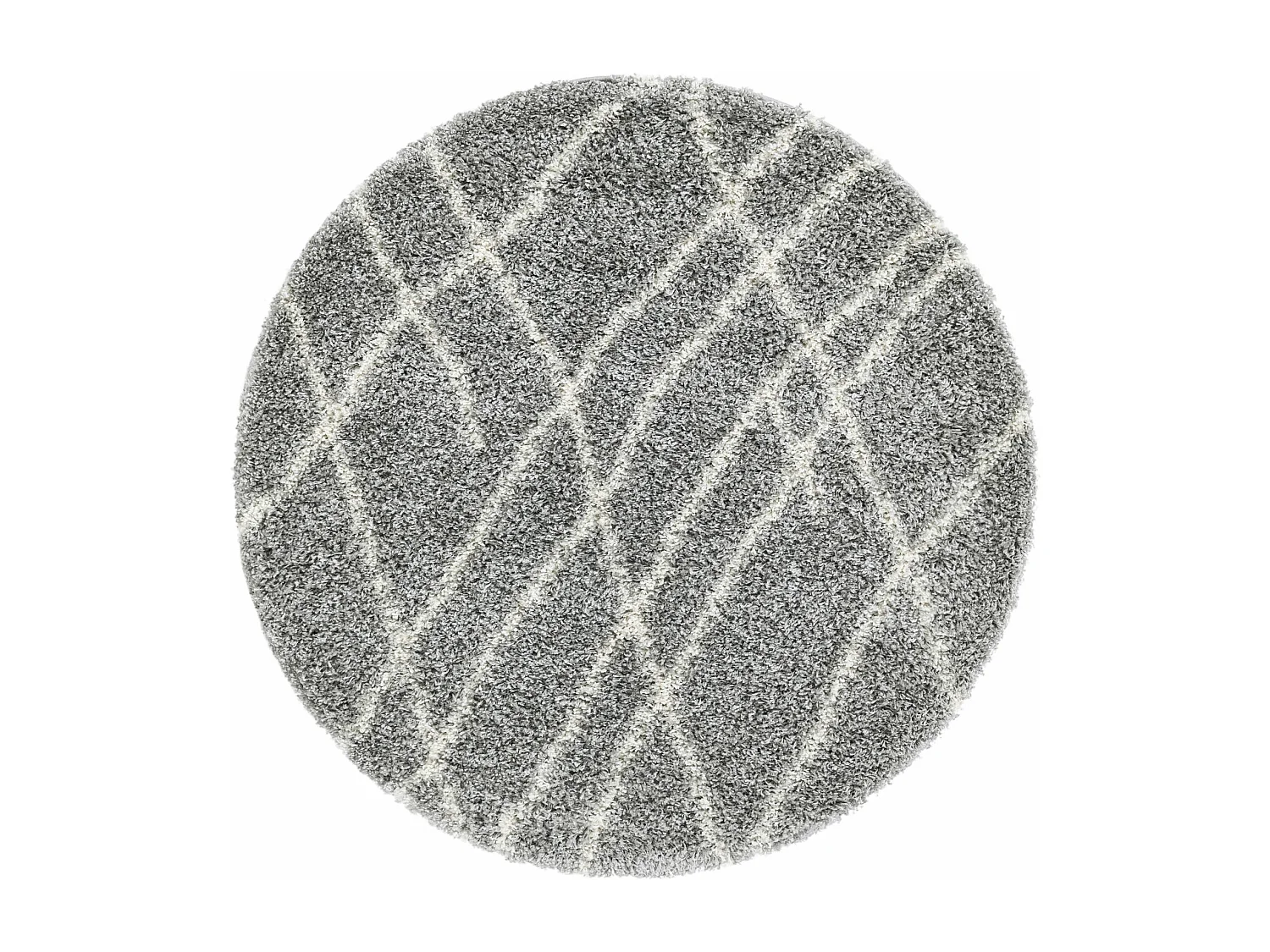 Tapis shaggy 240x240 gris Lachen Fence