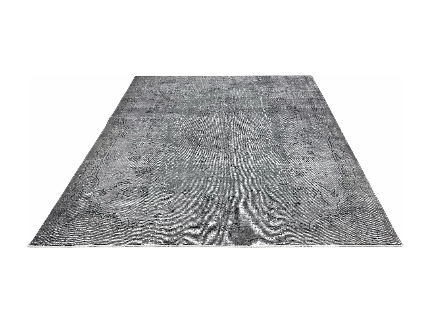 Tapis de laine 175x274 gris Ultra Vintage