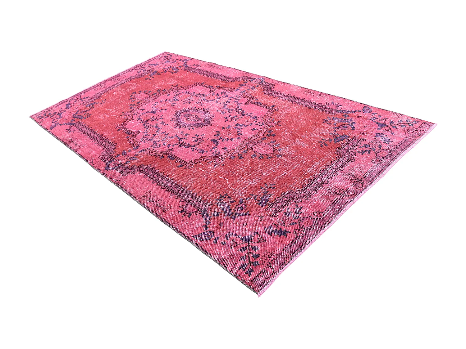 Tapis de laine 147x264 Violet Ultra Vintage