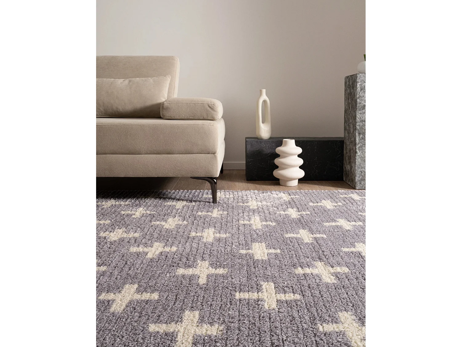 Tappeto shaggy  240x305 grigio Frauenfeld Rood