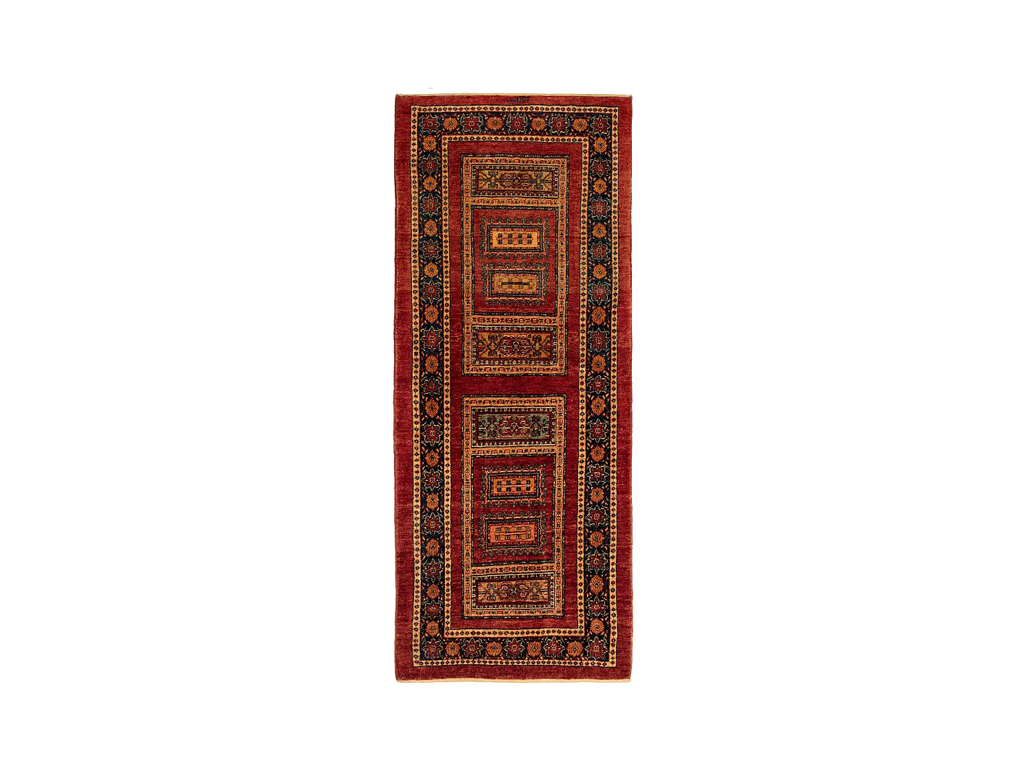 Tapis de couloir en laine 83x205 rouge Kashkuli