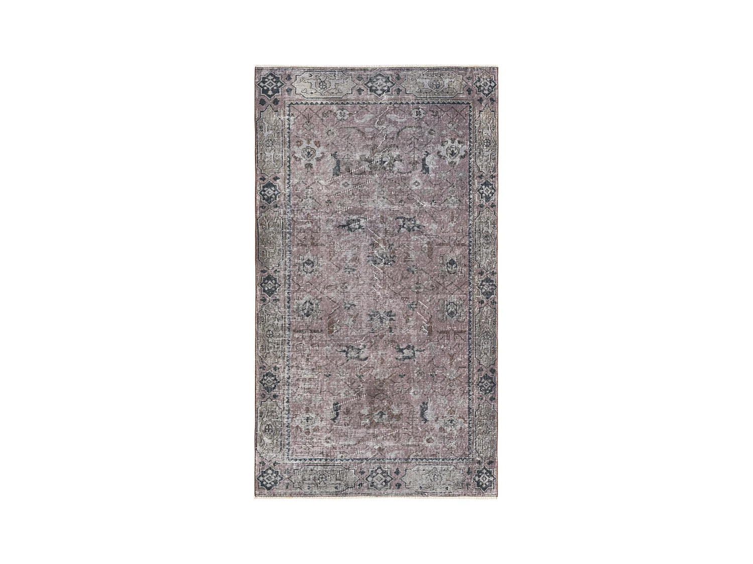 Tapis de laine 122x221 gris Ultra Vintage