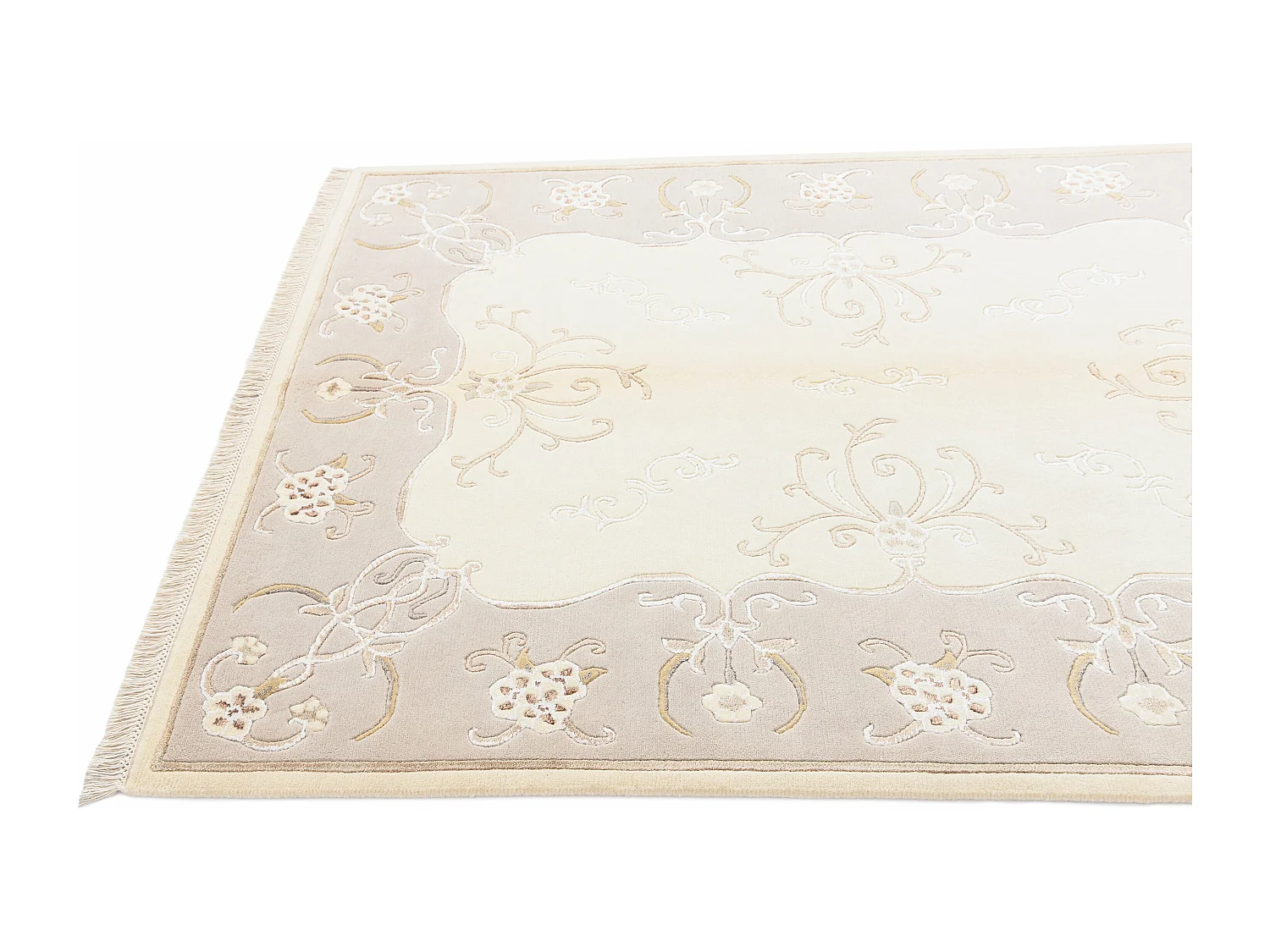 Tappeto in lana 150x201 beige Darya