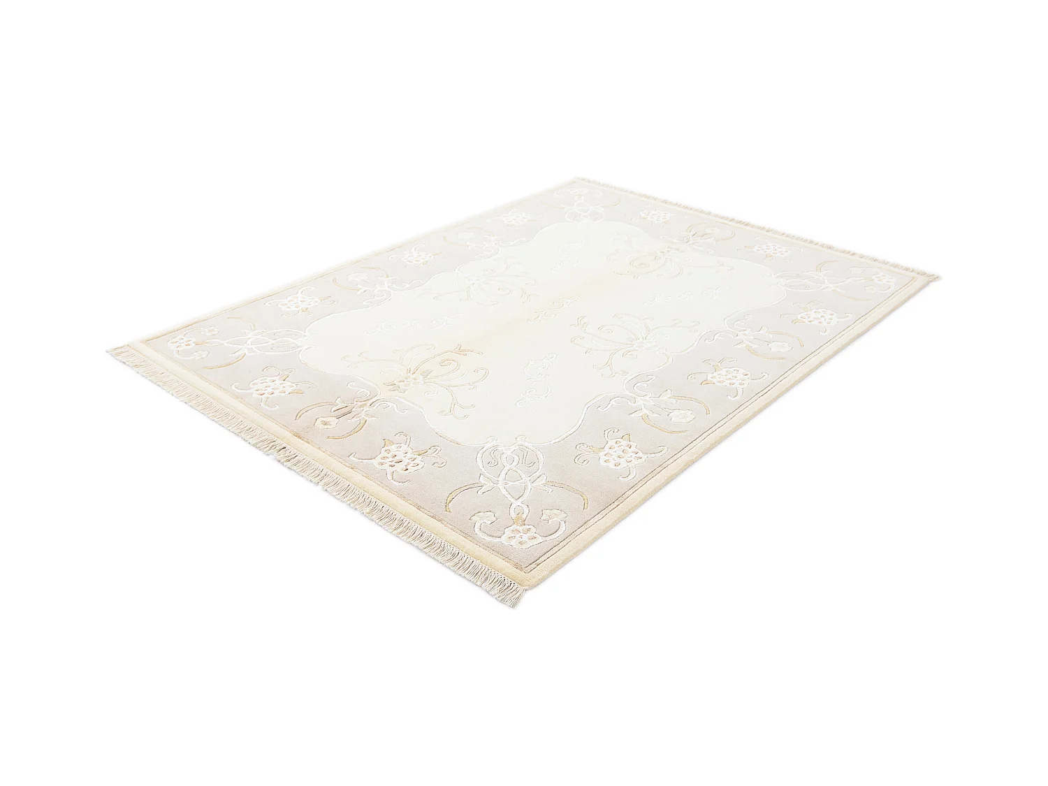 Wollteppich 150x201 Beige Darya