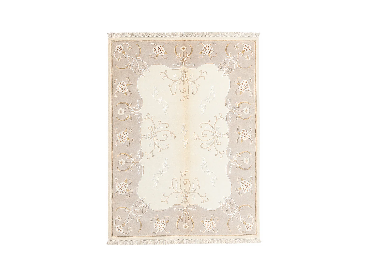 Wollteppich 150x201 Beige Darya