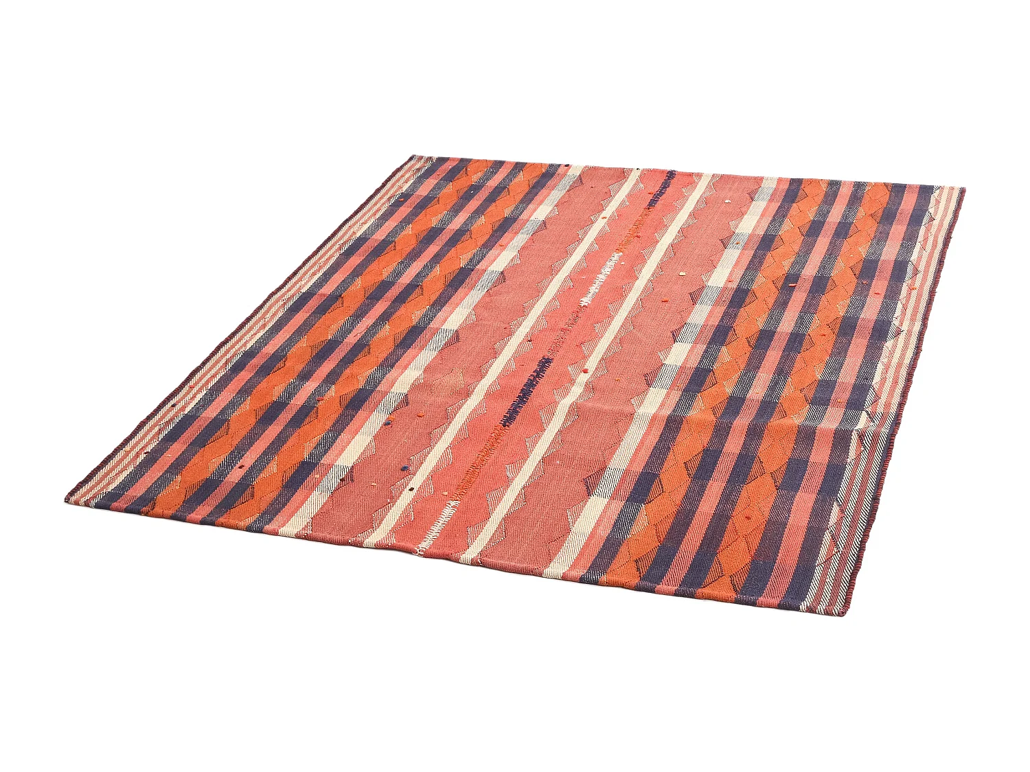 Wollteppich 145x160 Rot Jajim