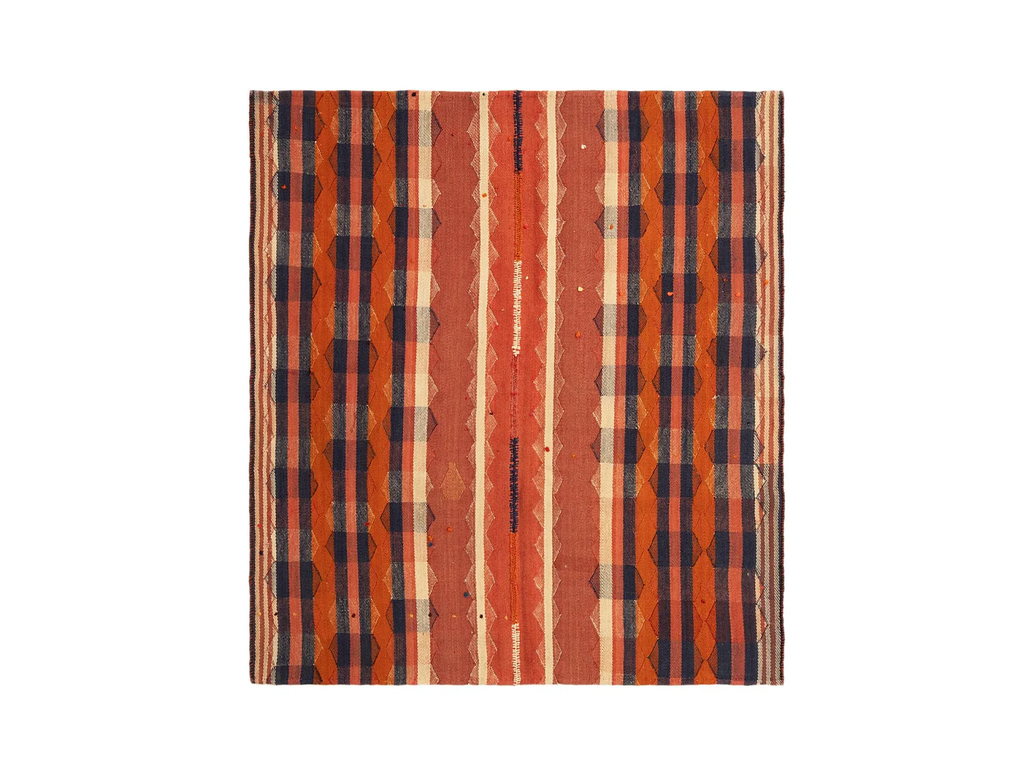 Tapis de laine 145x160 rouge Jajim