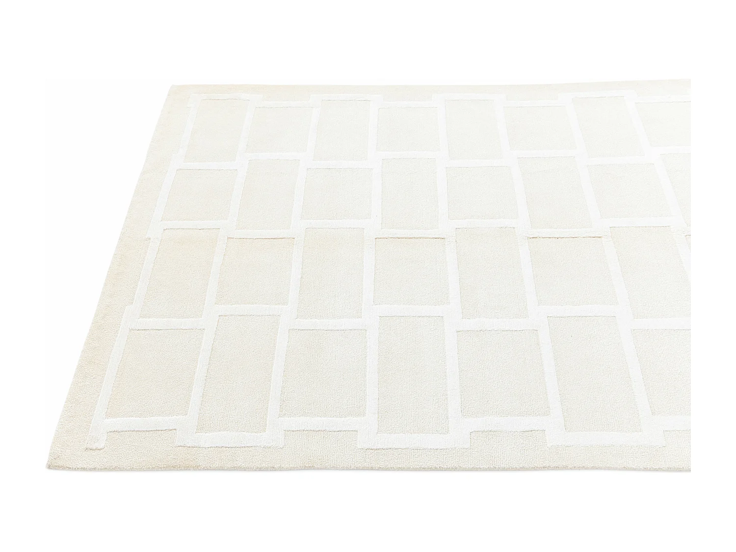 Tapis de laine 119x180 beige Darya