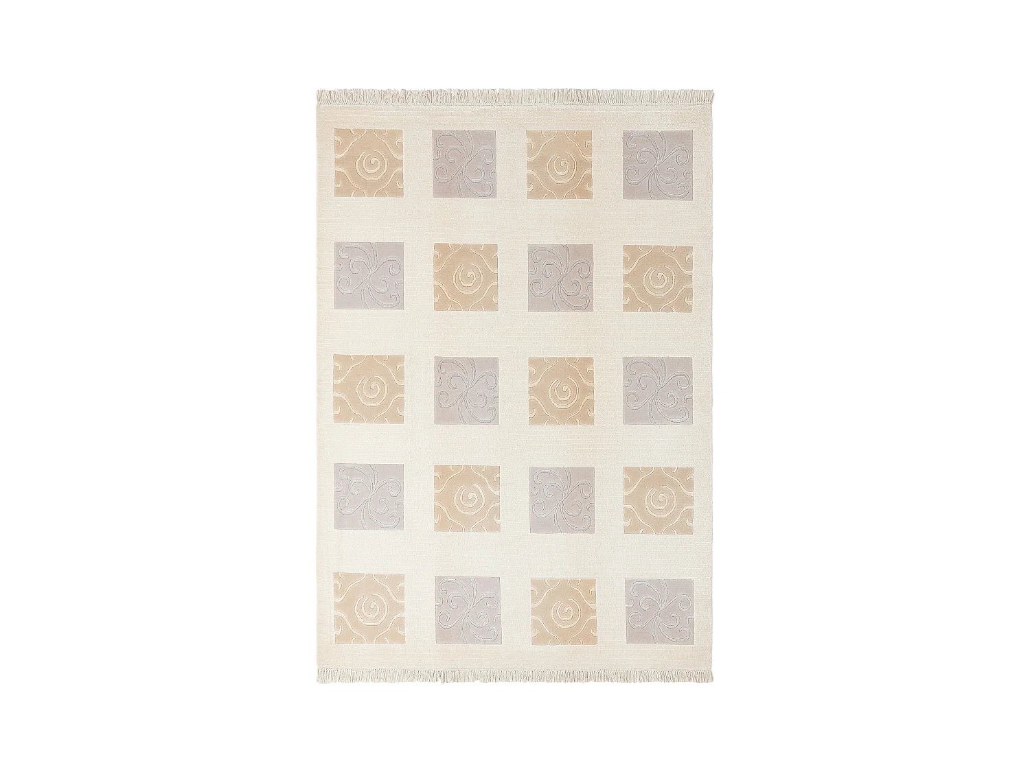 Tapis de laine 173x249 beige Darya