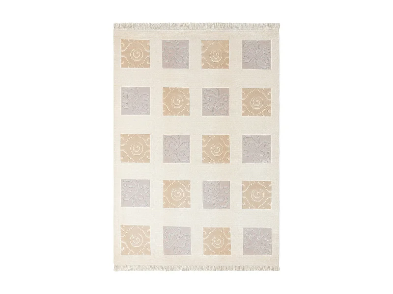 Tapis de laine 173x249 beige Darya