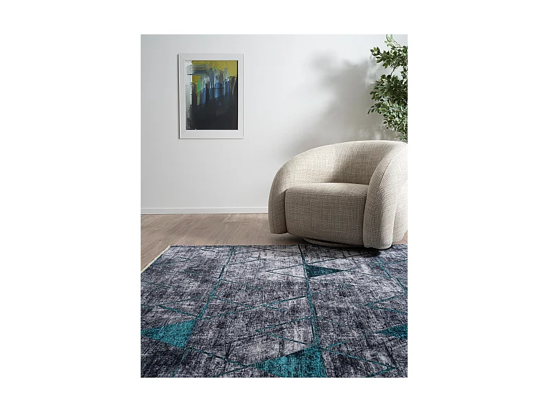 Teppich 160x245 Türkis Kriens Heru