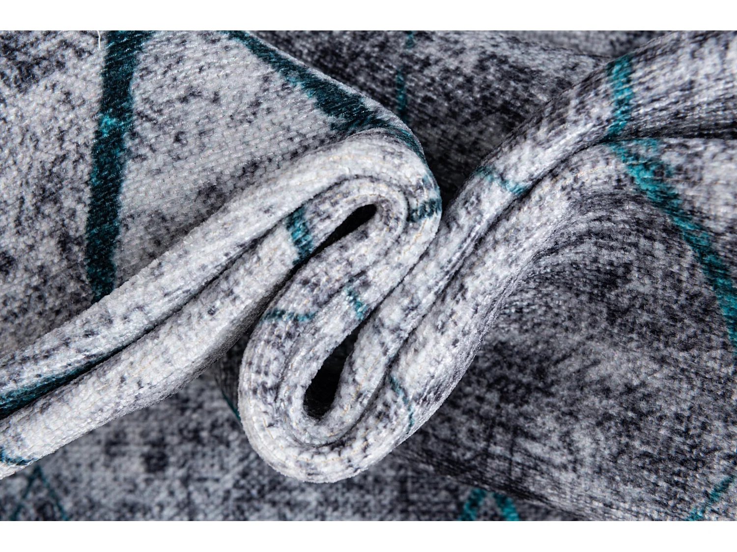 Tapis 160x245 turquoise Kriens Heru