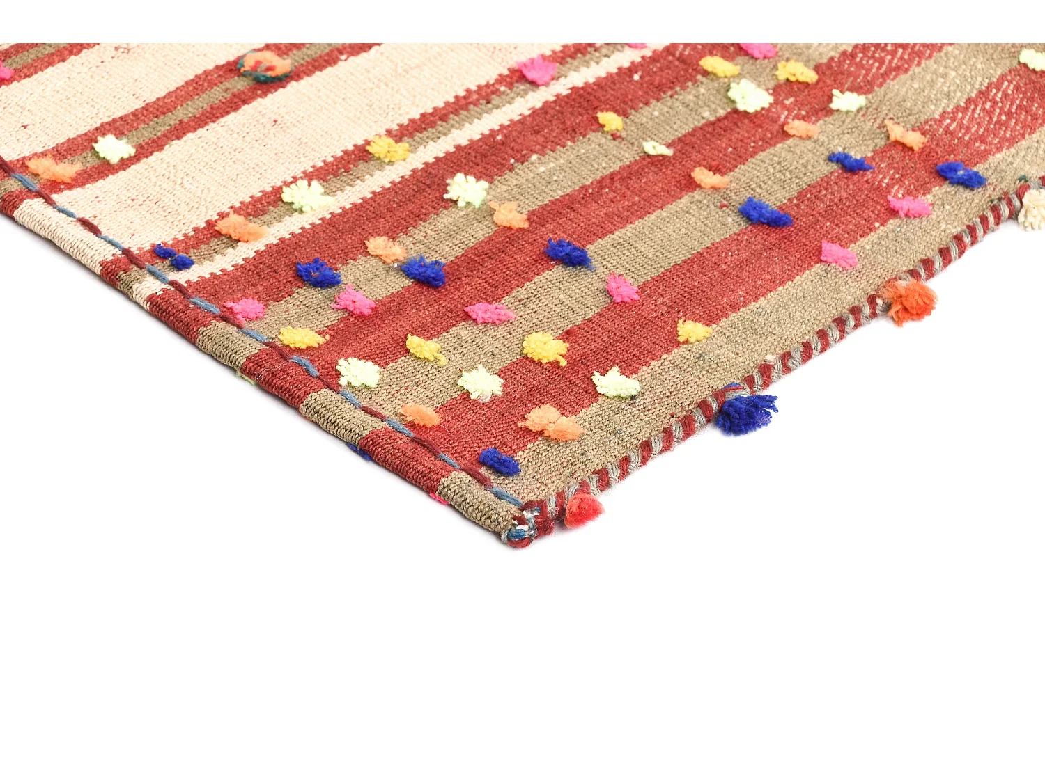 Wollteppich 140x264 Beige Jajim