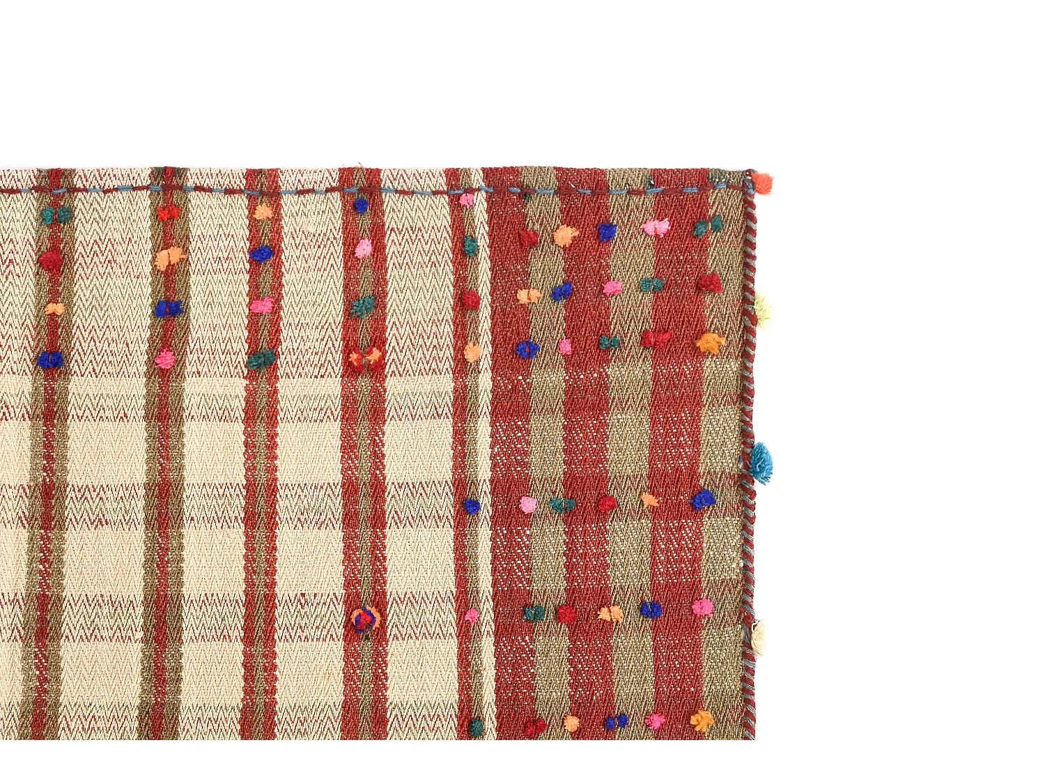 Wollteppich 140x264 Beige Jajim