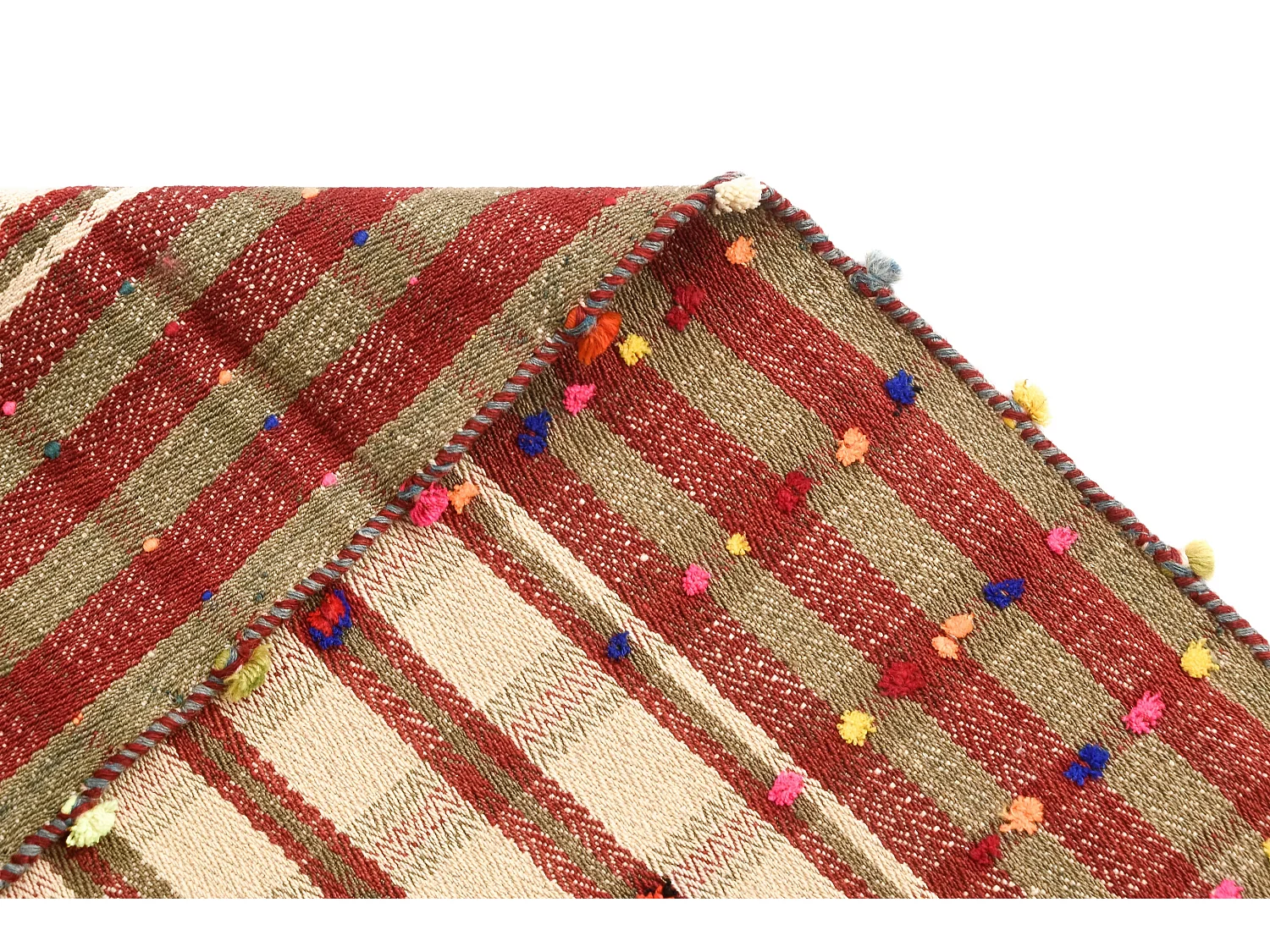 Tapis de laine 140x264 beige Jajim