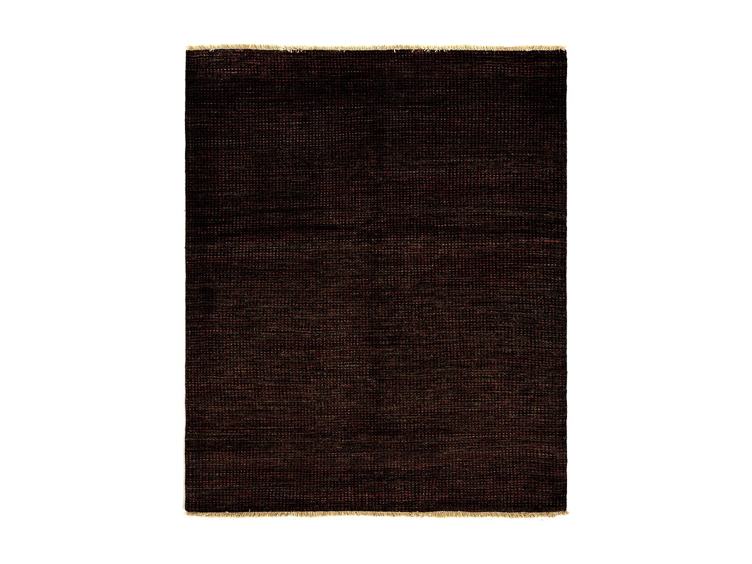 Tapis de laine 157x196 noir Juma