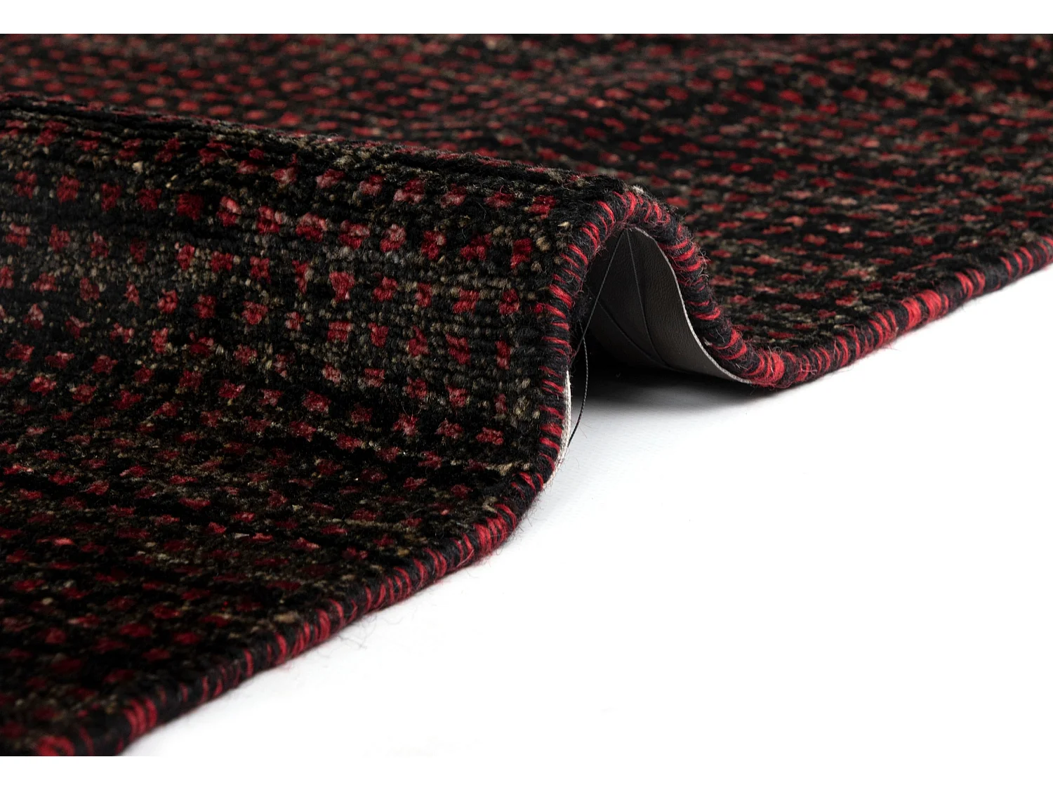 Tapis de laine 157x196 noir Juma