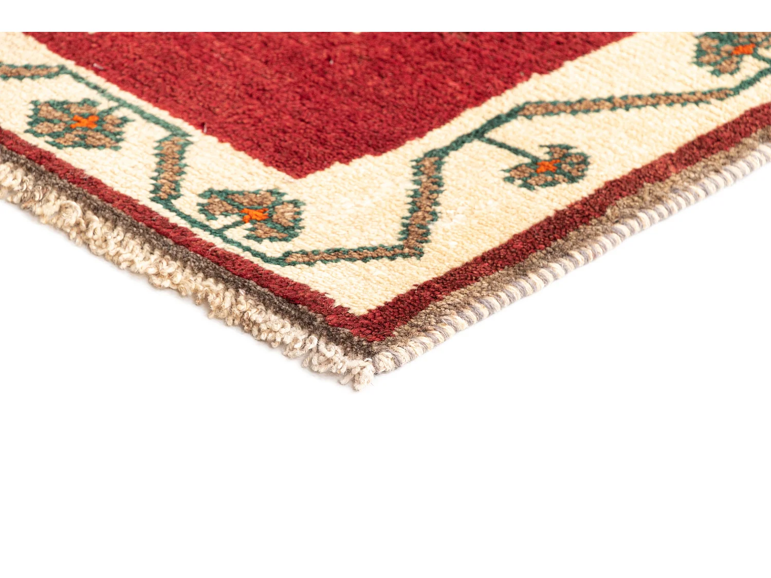 Tapis de laine 92x178 rouge Gabbeh