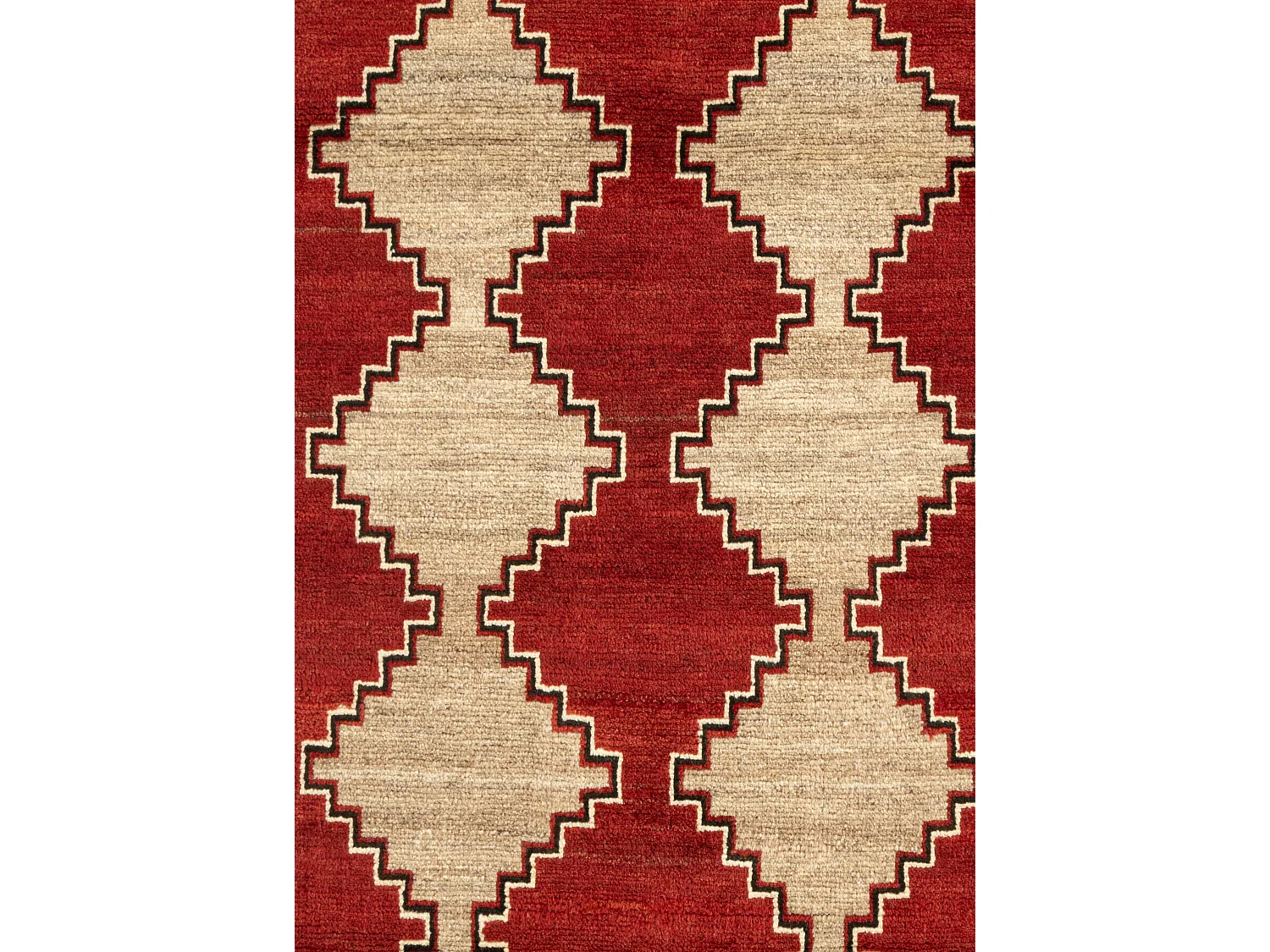 Tapis de laine 92x178 rouge Gabbeh