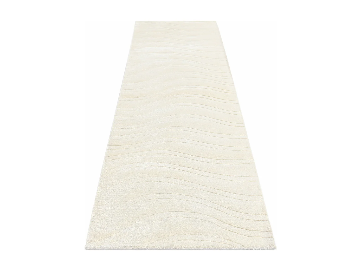 Tapis de couloir en laine 84x297 beige Darya