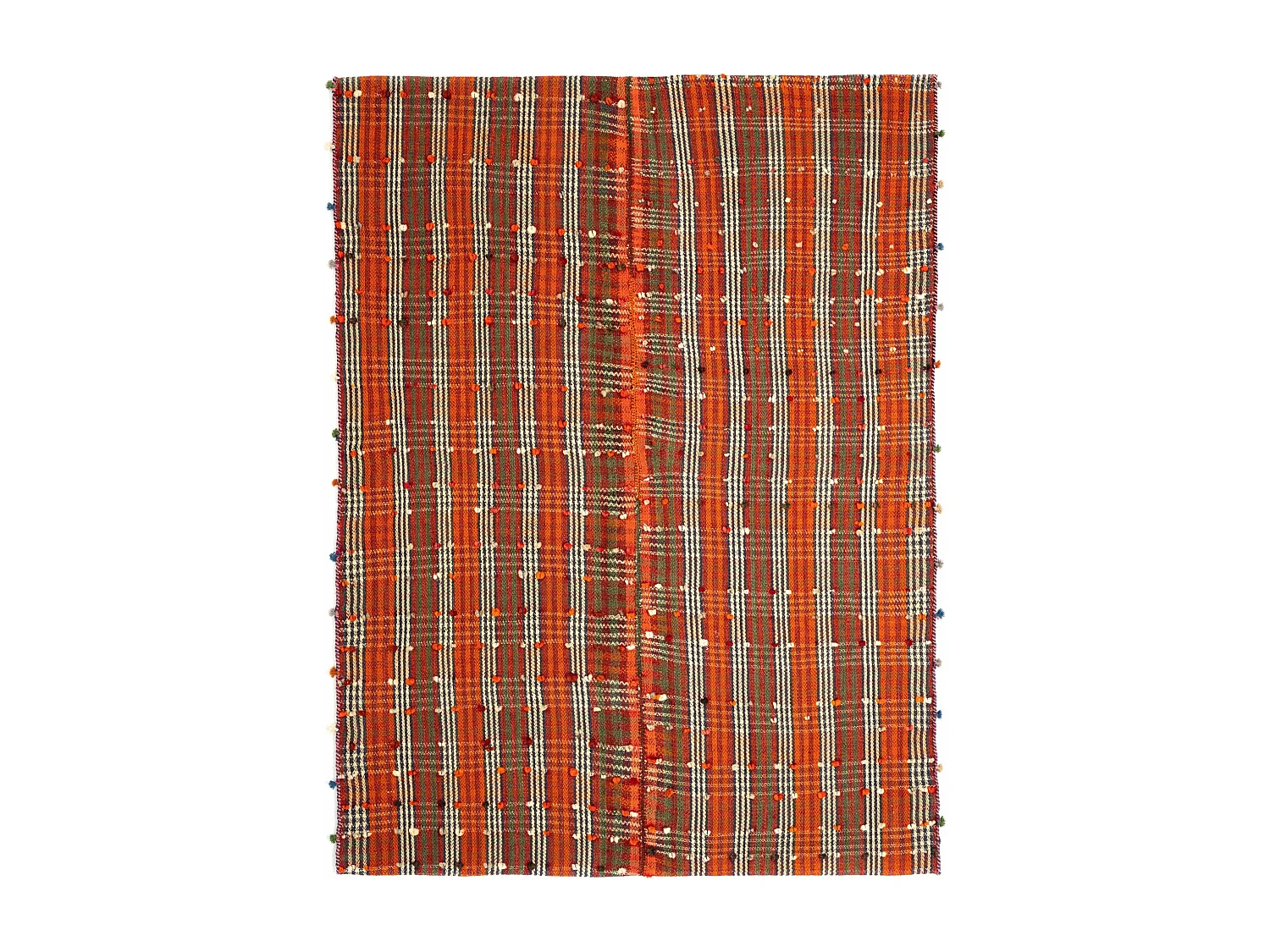 Wollteppich 175x234 Orange Jajim