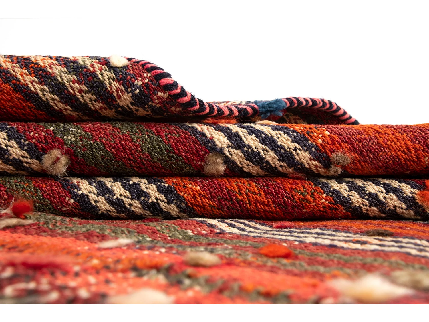 Wollteppich 175x234 Orange Jajim